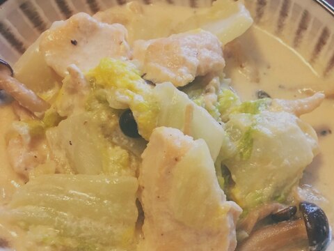 牛乳で簡単!鶏むね肉のクリーム煮